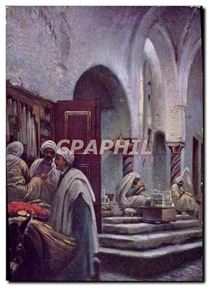 Carte Postale Ancienne Fantaisie Orientalisme Entrée d'une mosquee