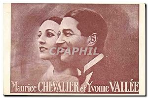 Carte Postale Moderne Maurice chevalier et Yvonne Vallée