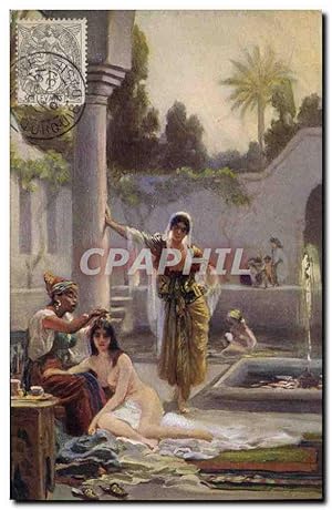 Carte Postale Ancienne Fantaisie Orientalisme Femmes