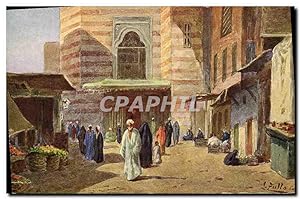 Carte Postale Ancienne Fantaisie Orientalisme Egypt Egypte
