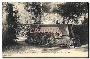 Carte Postale Ancienne Environs de La Chatre Tombeau de George Sand a Nohant
