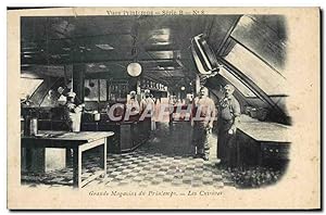 Carte Postale Ancienne Grands Magasins du Printemps Paris Les cuisines