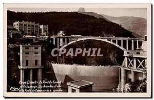 Carte Postale Moderne Electricite Corps Isere Le pont du Sautet et el barrage La chambre d'eau et...