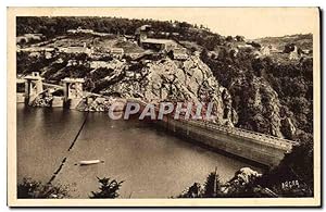 Carte Postale Ancienne Electricite Vallée de la Truyere Le barrage de Sarrans