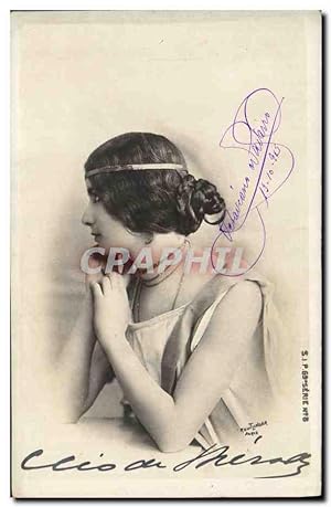 Carte Postale Ancienne Fantaisie Théâtre Femme Cleo de Merode