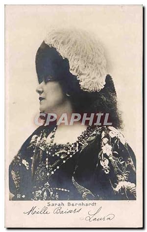 Carte Postale Ancienne Femme Théâtre Sarah Bernhardt