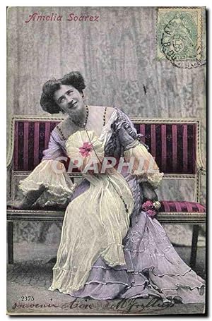 Carte Postale Ancienne Théâtre Amelia Soarez