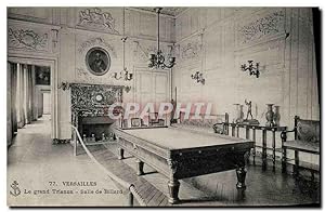 Carte Postale Ancienne Billard Versailles le château Salle de billard de Napoleon 1er