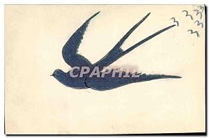 Carte Postale Ancienne Oiseau (dessin a la min)