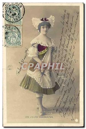 Carte Postale Ancienne Théâtre Sylvia Les jolies cameristes