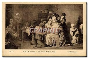 Carte Postale Ancienne Boilly Le jeu de Pied de boeuf Musee de Lille