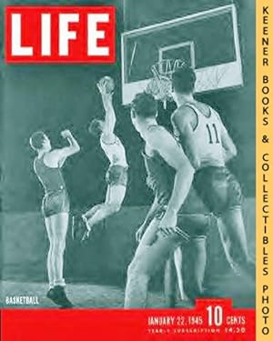 Life Magazine January 22, 1945 - Volume 18, Number 4 - Cover: Basketball