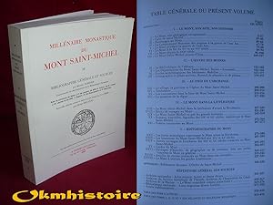 Millénaire Monastique du Mont Saint-Michel --------- TOME 4 : BIBLIOGRAPHIE GENERALE ET SOURCES [...