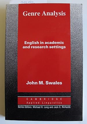 Genre Analysis: English in Academic and Research Settings