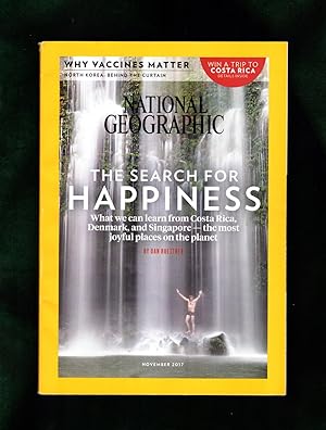 National Geographic Magazine - November, 2017. Search for Happiness; Happiness Atlas; Pterosaurs;...
