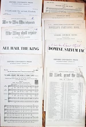 Sheet Music From the Coronation of Queen Elizabeth. 33 Items Plus Related Ephemera
