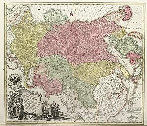 Spatiosissimum Imperium Russiae Magnae juxta recentissimas observationes mappa geographica accura...