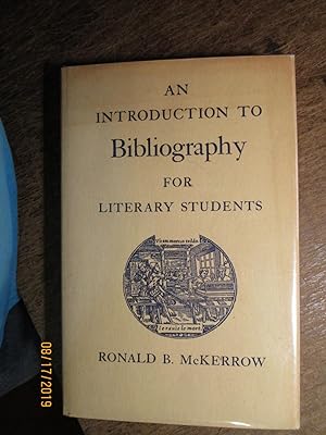 An Introduction to Bibliography for Literary Students