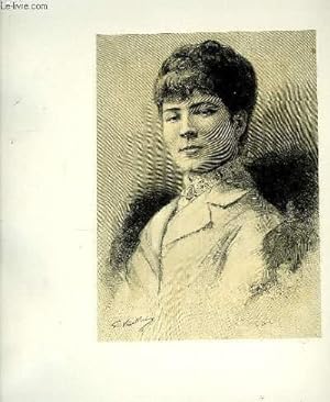 Portrait de Jeanne Garnier (Bouffes Parisiennes) , extrait du journal hebdomadaire "Paris illustré"