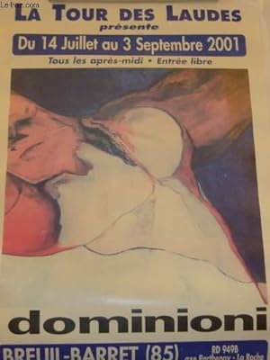 Dominioni. Affiche de l'exposition du 14 juillet au 3 septembre 2001, à la Tour des Laudes.