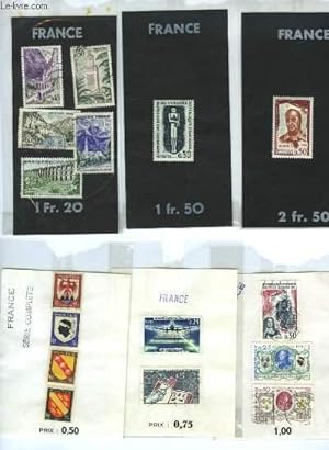 Collection de 23 timbres-poste, neufs ou oblitérés, de République Française : Pétain, Raimu, Tric...
