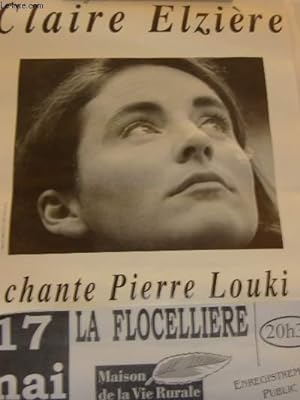 Claire Elzière chante Pierre Loki. Répresentation à la Flocelliere, Maison de la Vie Rurale du Pa...