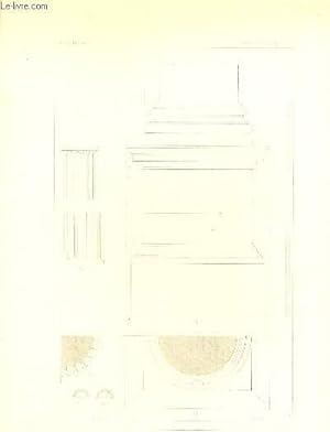 Base et Piedestal Corinthiens. Une planche illustrée d'une gravure en noir et blanc.