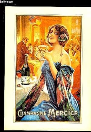 Carte publicitaire "Champagne Mercier, Epernay" : Dessin Publicitaire de G. Camps (Vers 1920)