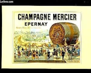 Carte publicitaire "Champagne Mercier, Epernay" : Arrive du célèbre foudre Mercier à l'Exposition...