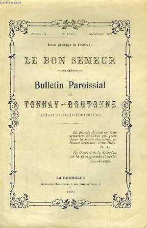 Le Bon Semeur N°6 - 2ème année. Bulletin Paroissial de Tonnay-Boutonne (Charente-Inférieure)