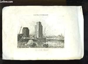 Gravure XIXe siècle, en noir et blanc, du Port de la Rochelle. Extraite de la " France Pittoresque "