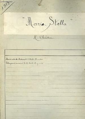 Documentation du Navire " Marie-Stella " - Armateur : H. Chédru