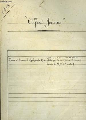 Documentation du Navire " Alfred Jeanne " - Capitaine : Hervis