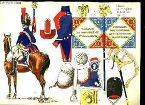Une reproduction illustrées en couleurs, de l'Etendard du 1er Régiment de Carabiniers 1804 - 1812...