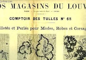 Affiche publicitaire des Grands Magasins du Louvre, Comptoir des Tulles n°68 (Tulles pailletés et...