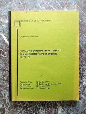 456 MONTGOMERY STREET BUILDING SAN FRANCISCO, ENVIRONMENTAL IMPACT REPORT 1979