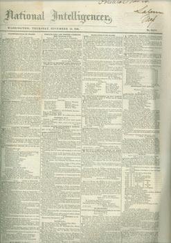 Daily National Intelligencer, November 13, 1845. Volume XXXIII.