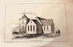 Glymping Church, Sussex. (Interior, exterior and ground plan) 3 lithographic prints.