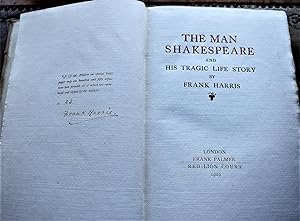 THE MAN SHAKESPEARE And His Tragic Life Story [SIGNED SPECIAL EDITION]