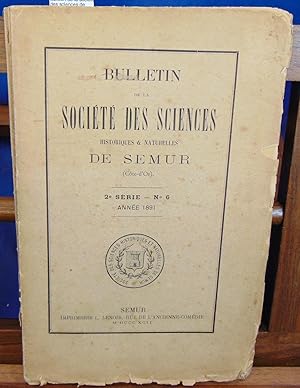 Bulletin de la société des sciences de Semur 1891 2e série N°6