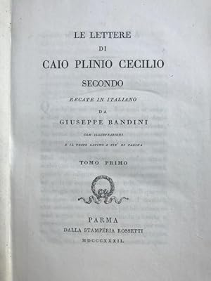 Le lettere recate in italiano da Giuseppe Bandini con illustrazioni e il testo latino a pie' di p...