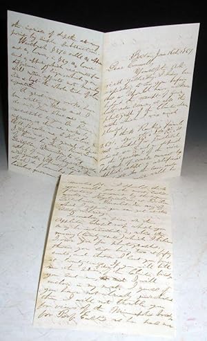 6 Page Autographed Letter, January 1, 1867, much on Science
