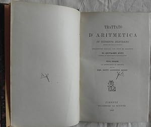 TRATTATO D'ARITMETICA DI GIUSEPPE BERTRAND TRADUZIONE ITALIANA CON NOTE ED AGGIUNTE DI GIOVANNI N...