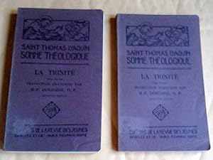 Somme théologique: la trinité (2 tomes), deuxième édition