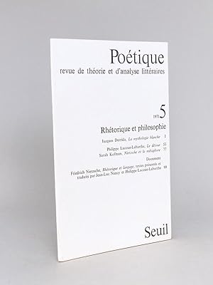 Le Détour (Nietzsche et la rhétorique) [ Edition originale dédicacée par l'auteur ]