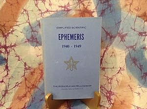 Simplified Scientific Ephemeris: 1940-1949
