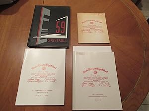 1959 Gristmill- Yearbook Of Shaker Heights High School +20 Year Reunion Book + 30 Year Reunion Bo...