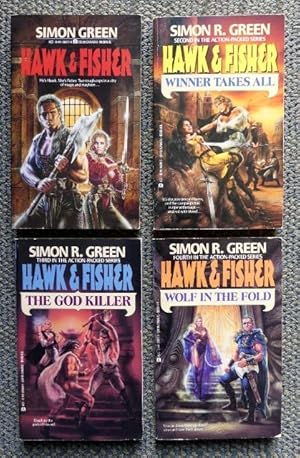 HAWK & FISHER SERIES - FIRST 4 BOOKS. 1. HAWK & FISHER. 2. WINNER TAKES ALL. 3. THE GOD KILLER. 4...