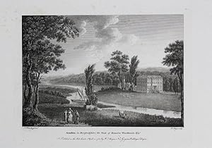 Original Antique Engraving Illustrating Armston in Herefordshire, the Seat of Francis Woodhouse, ...