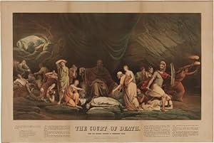 THE COURT OF DEATH. FROM THE ORIGINAL PAINTING, BY REMBRANDT PEALE [caption title]. [with:] THE C...